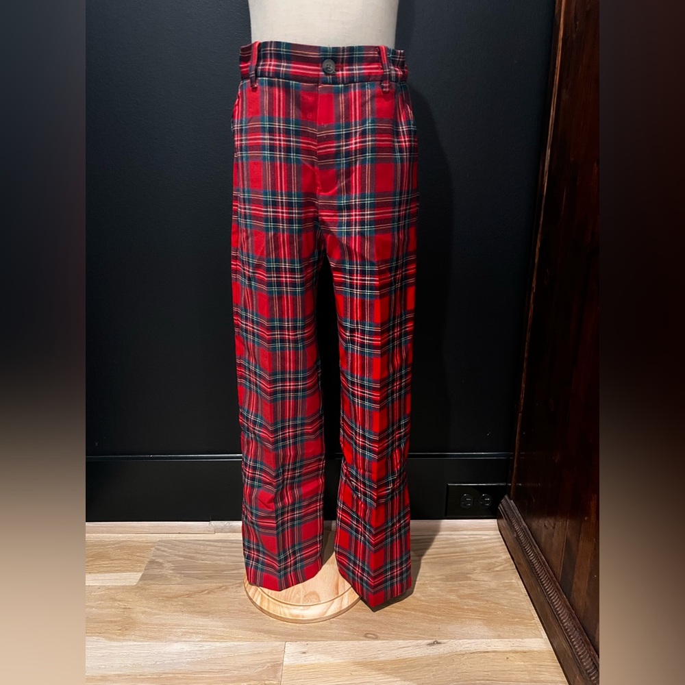 Red Plaid Trousers Janie and Jack